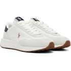 Polo Ralph Lauren White Train 89 Suede & Mesh Sneakers