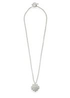 Timeless Pearly Shell Sterling Silver Necklace - One Size