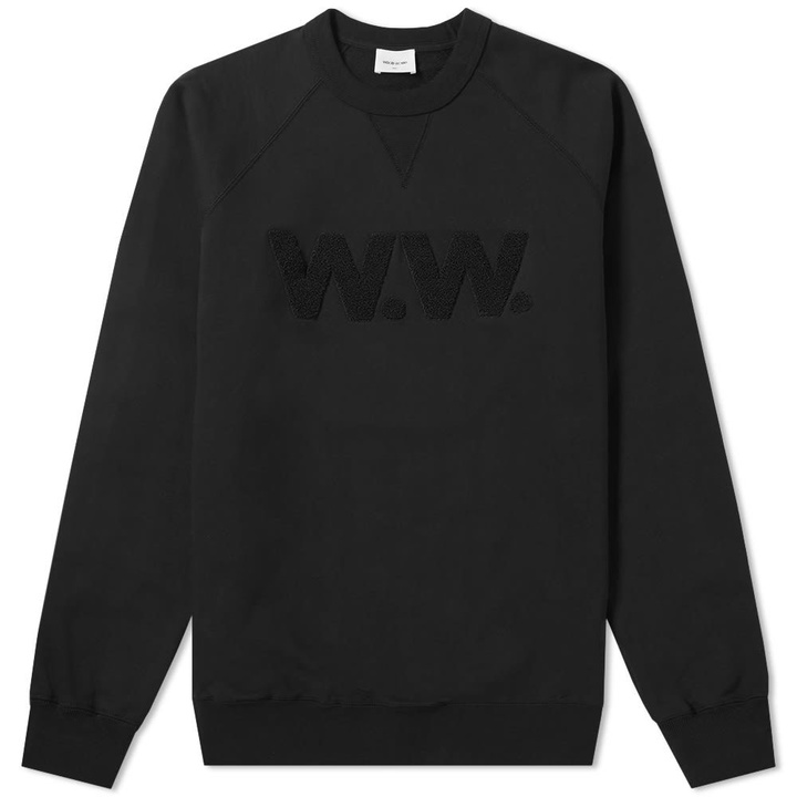 Photo: Wood Wood Hester WW Crew Sweat Black