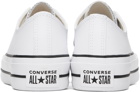 Converse White Chuck Taylor All Star Platform Leather Sneakers