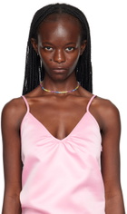 Amina Muaddi Multicolor Tennis Necklace
