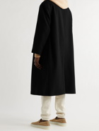 FEAR OF GOD - Double-Breasted Melton Wool Overcoat - Black