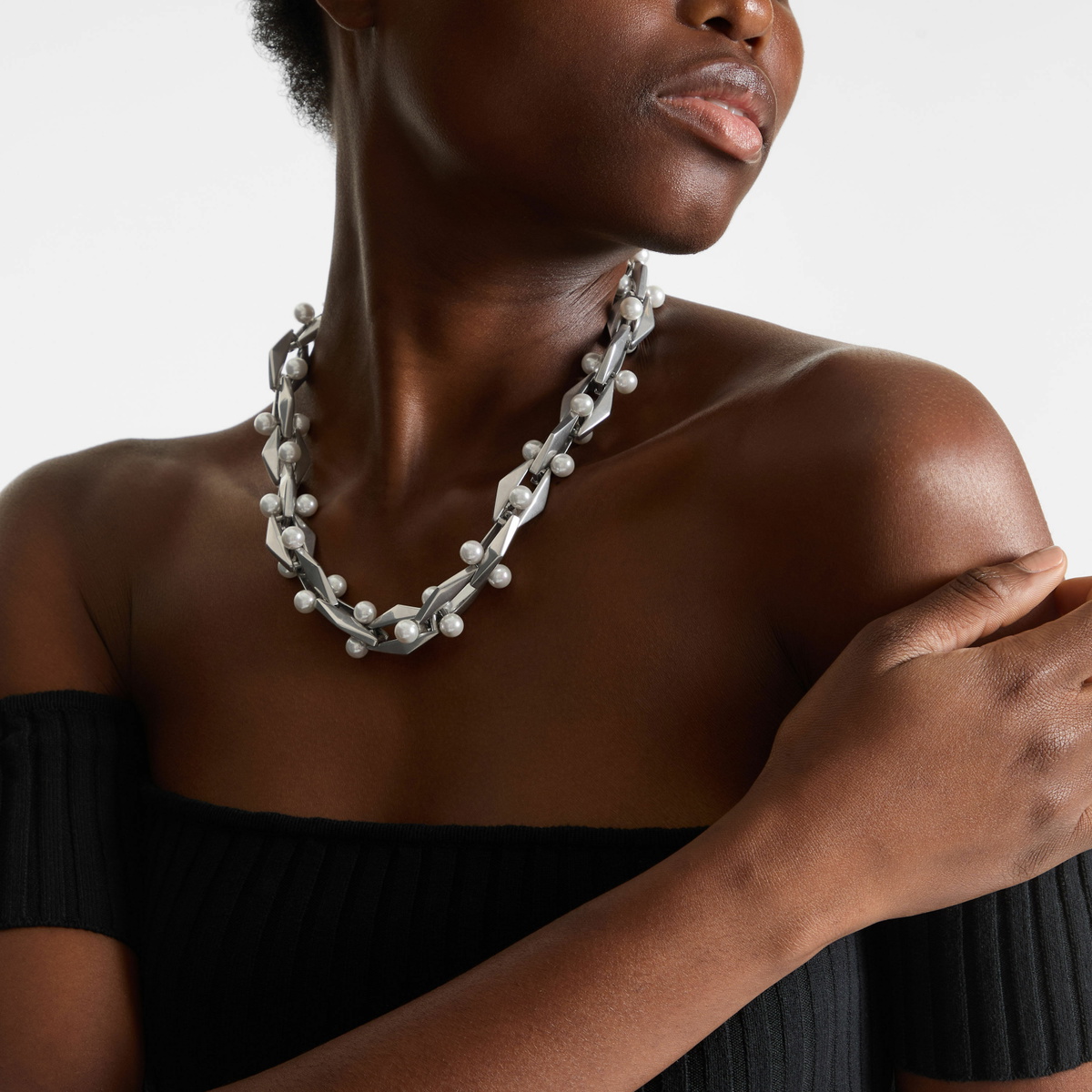 Jimmy Choo Diamond Chain Necklace Diamond Accessory