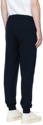 Sunspel Navy Merino Wool Lounge Pants