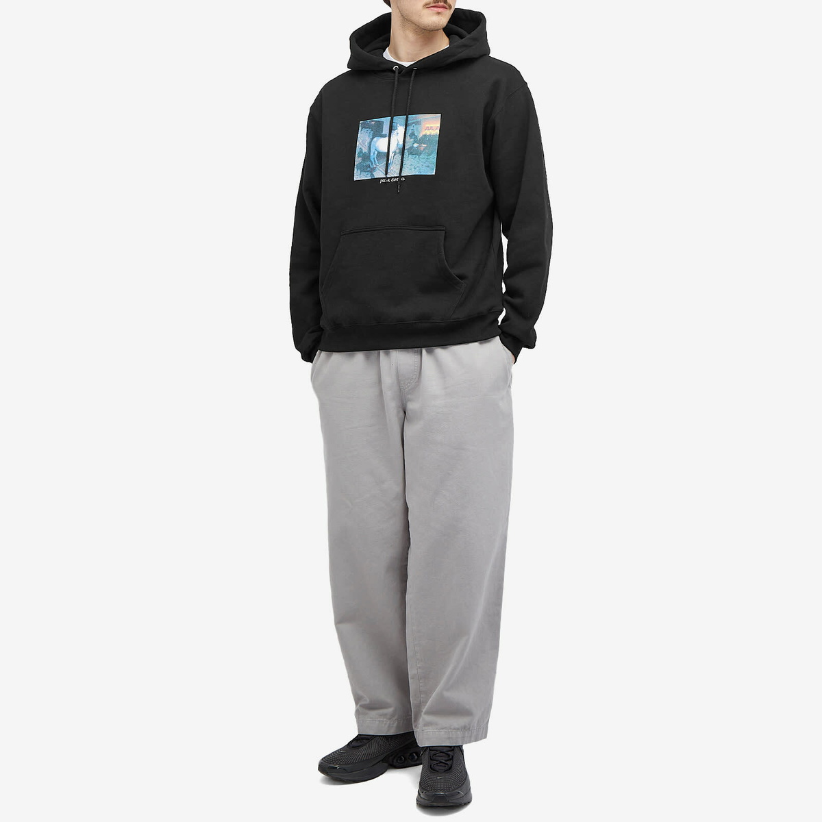 Polar Skate Co. Men's Horse Dream Dave Hoodie in Black Polar