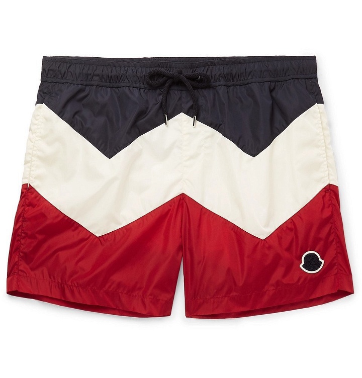 Photo: Moncler - Mid-Length Colour-Block Swim Shorts - Men - Multi