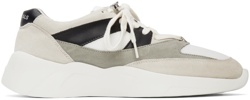 Photo: Fear of God ESSENTIALS White & Grey Distance Sneakers