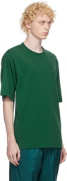 Kenzo Green Striped Mesh Sport Logo T-Shirt