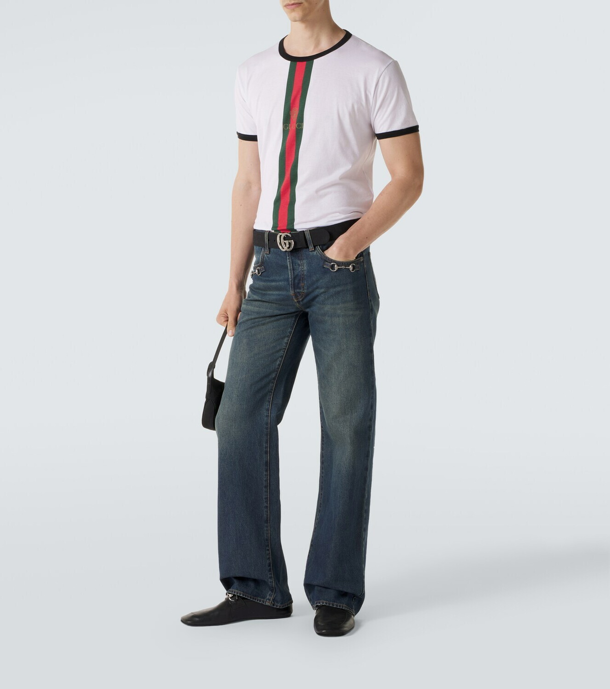 Gucci Web Stripe cotton T-shirt