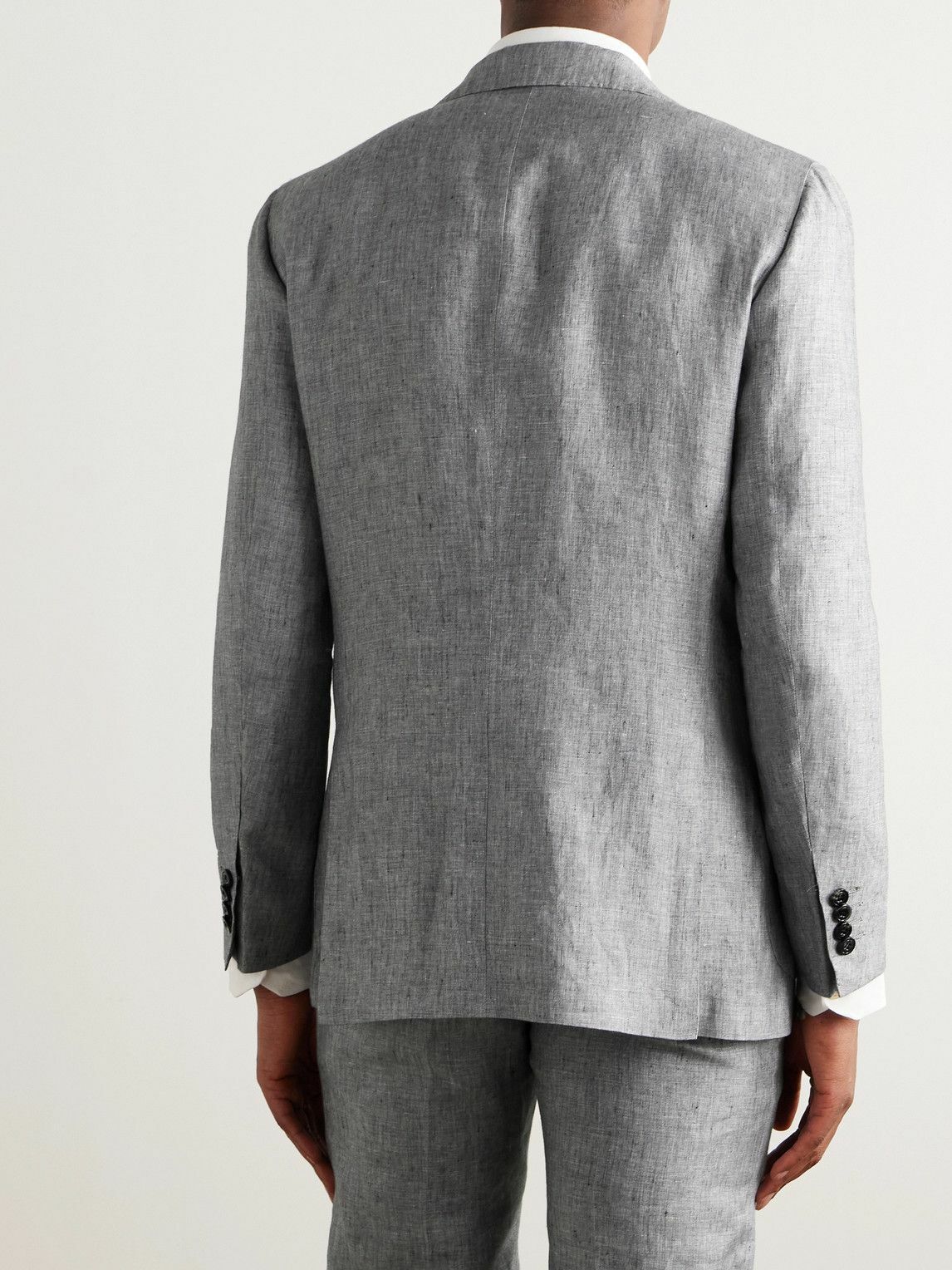 Kiton - Linen Blazer - Gray