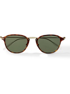 MONTBLANC - Round-Frame Tortoiseshell Acetate and Gold-Tone Sunglasses - Tortoiseshell