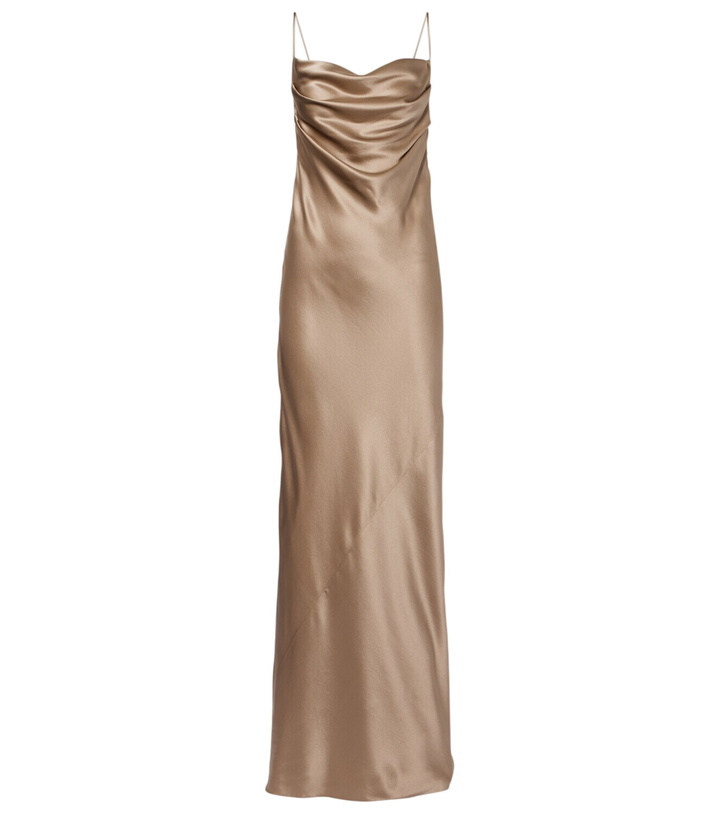 Photo: Saint Laurent Open-back silk satin gown
