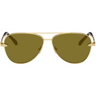 Versace Gold Avanti Pilot Sunglasses