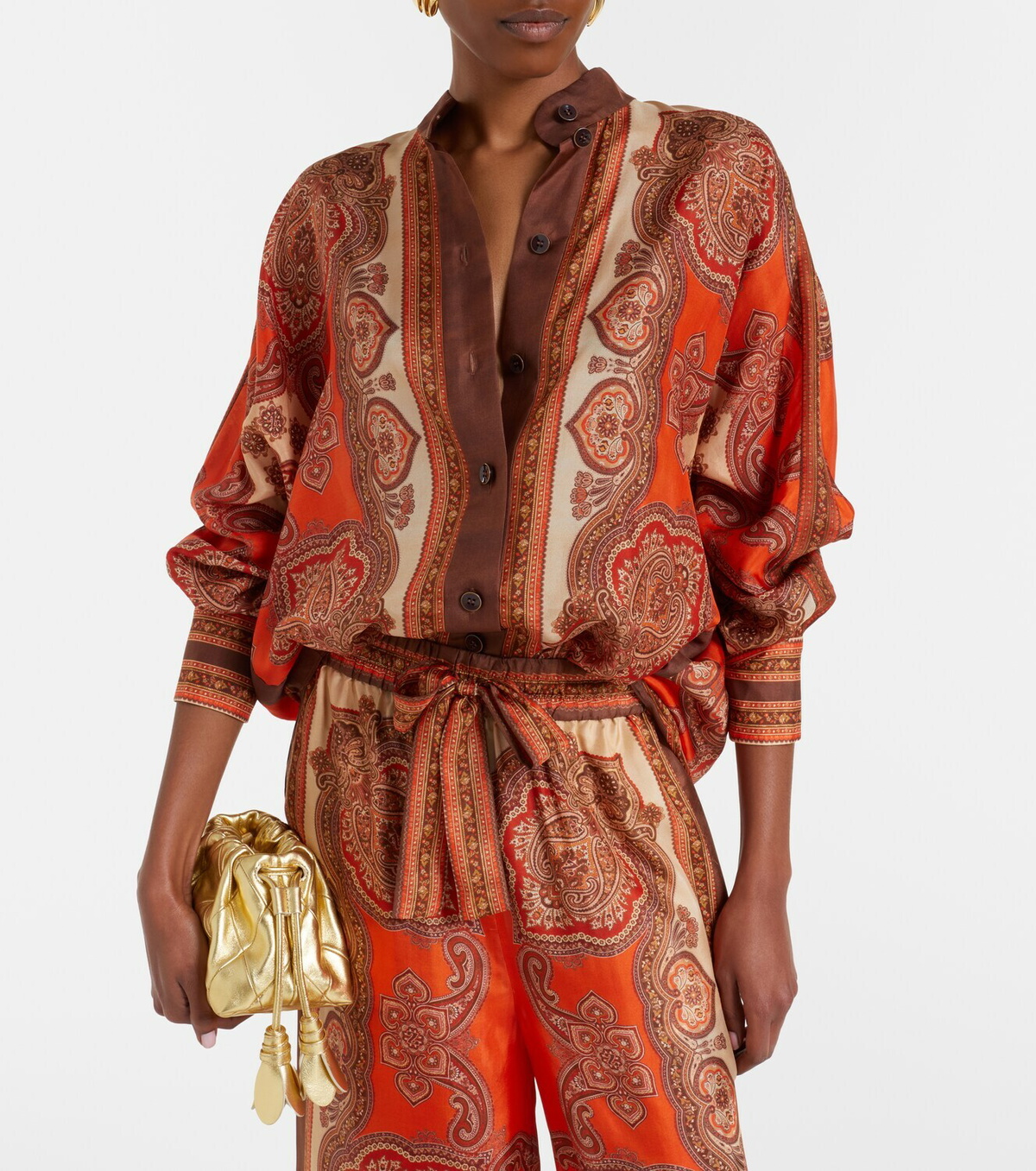 Zimmermann Mahon paisley silk shirt