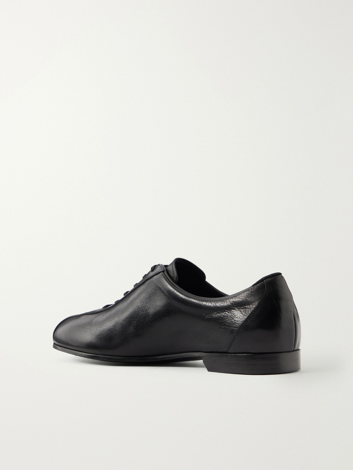 Jil Sander - Leather Derby Shoe - Black