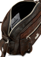Vivienne Westwood Hannah Distressed Leather Cross-body bag - Brown - One Size