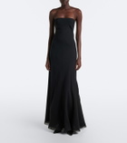 The Row Javier silk georgette gown