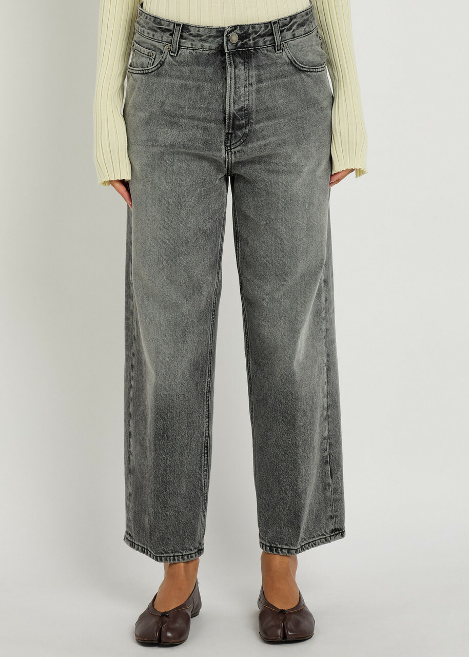 Haikure Betty Cropped Straight-leg Jeans Grey