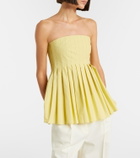 Proenza Schouler White Label Avine peplum cotton top