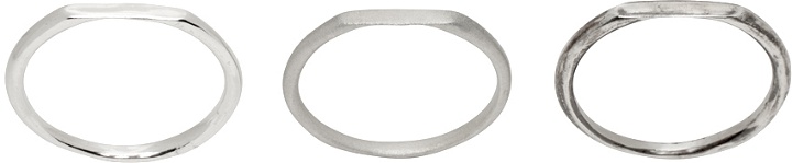 Photo: Pearls Before Swine Silver Polished Spliced Band Ring Set