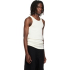 LEMAIRE Off-White Ribbed Jersey Tank Top