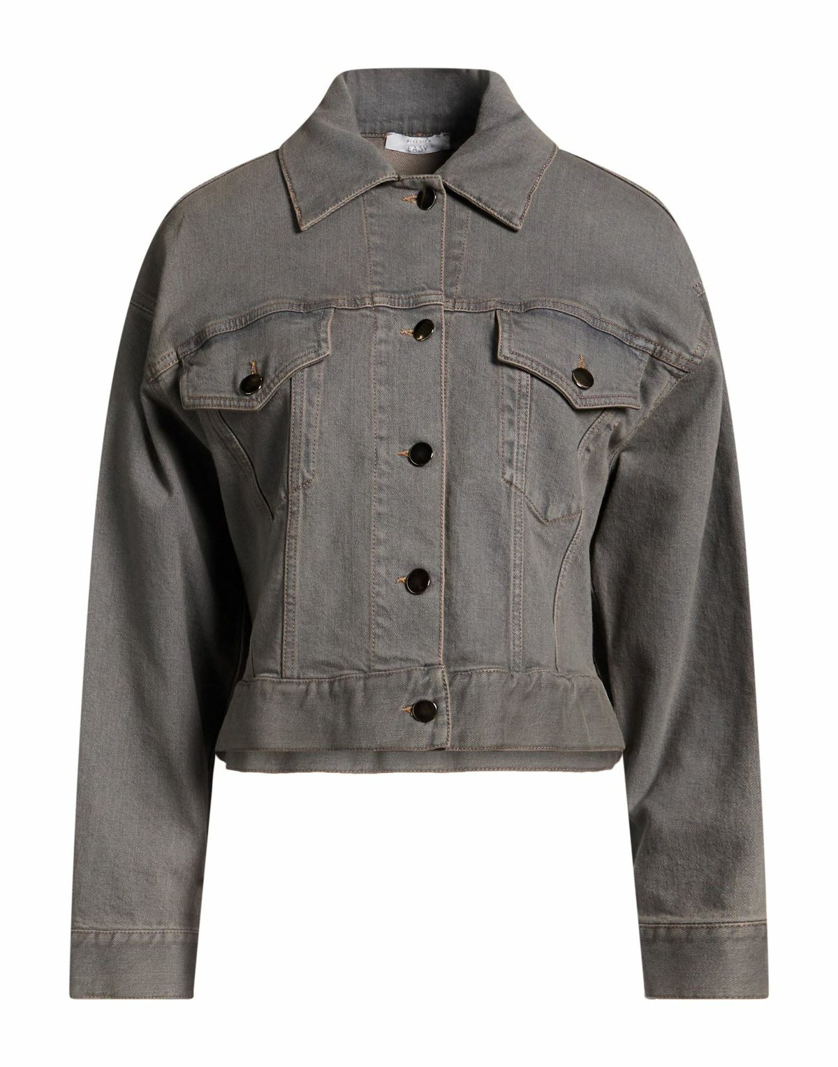 Peserico Easy Womens Denim outerwear in Grey
