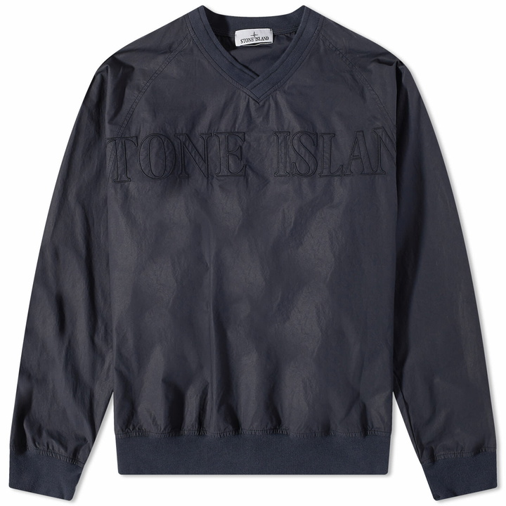 Photo: Stone Island Men's Light Cotton Tela Over Sweat in Navy