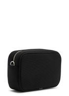 Amiri Staggered Logo-embroidered Canvas Camera bag - Black - One Size