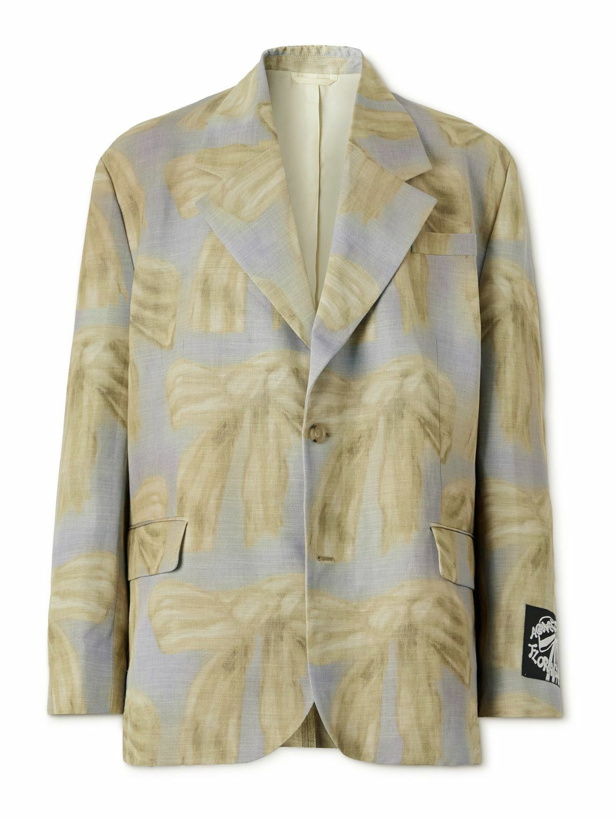 Photo: Acne Studios - Printed Woven Suit Jacket - Neutrals