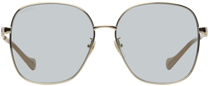 Photo: Gucci Gold Square Sunglasses