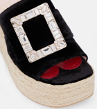 Roger Vivier Embellished platform espadrille sandals