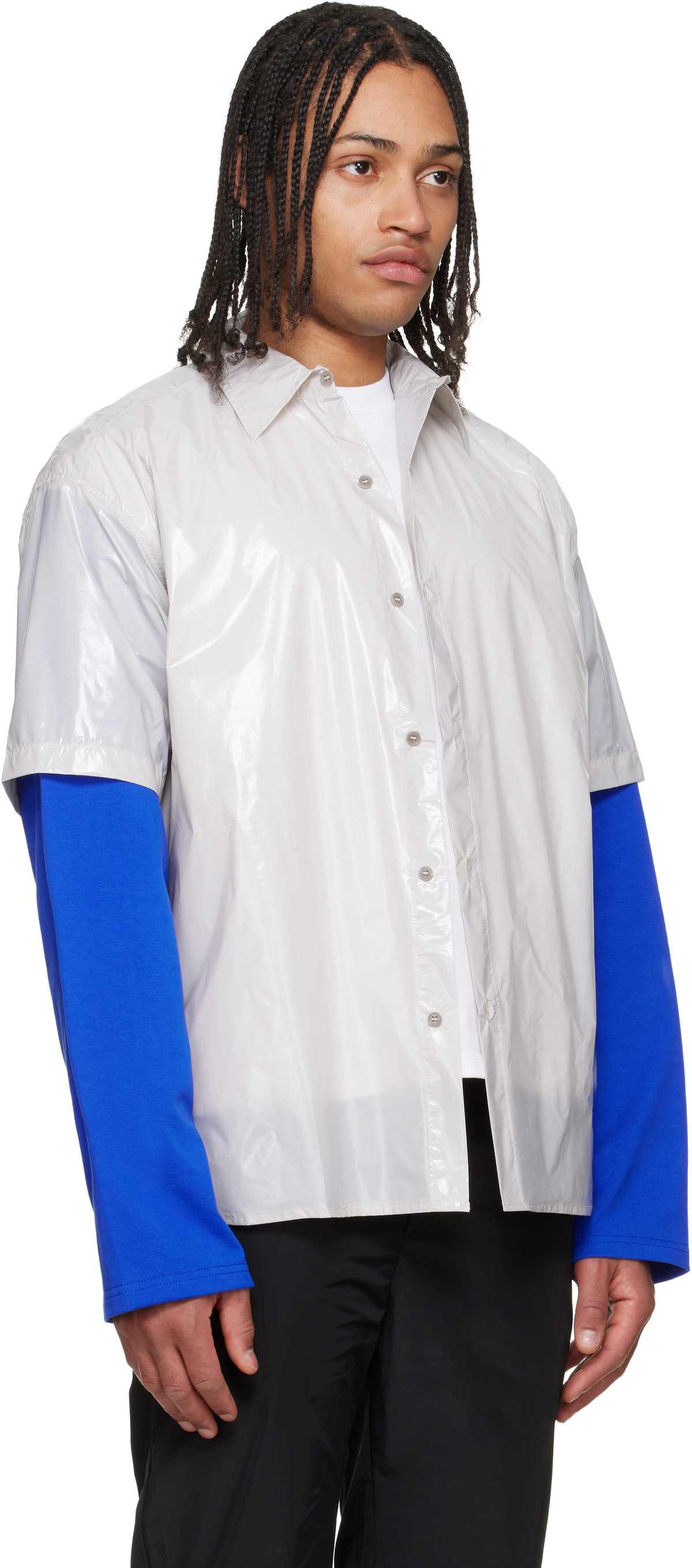 LII Gray Gloss Short-Sleeve Shirt