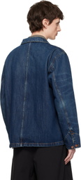 Nudie Jeans Blue Howie Denim Chore Jacket