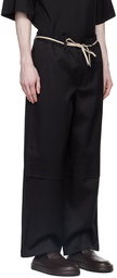 Emporio Armani Black Double Trousers