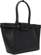 TONYWACK Black Large Belted Cabas Tote