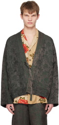 UMA WANG Green & Brown Jester Jacket
