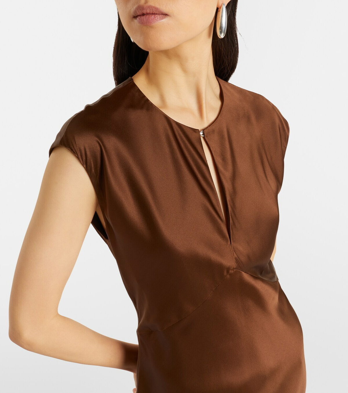 Veronica Beard Nelzy silk-blend satin maxi dress