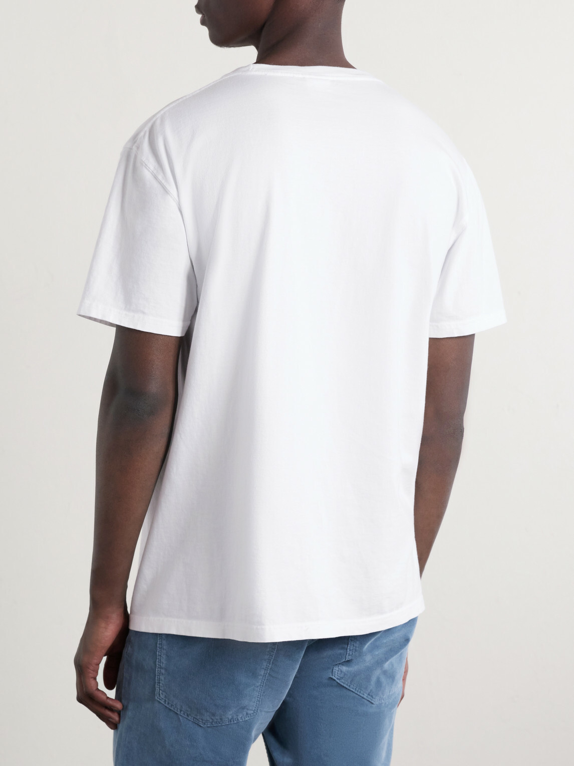 Noah - Core Logo-Printed Cotton-Jersey T-shirt - White