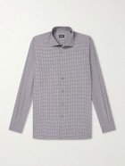 Zegna - Centoquaranta Checked Cotton-Twill Shirt - Gray