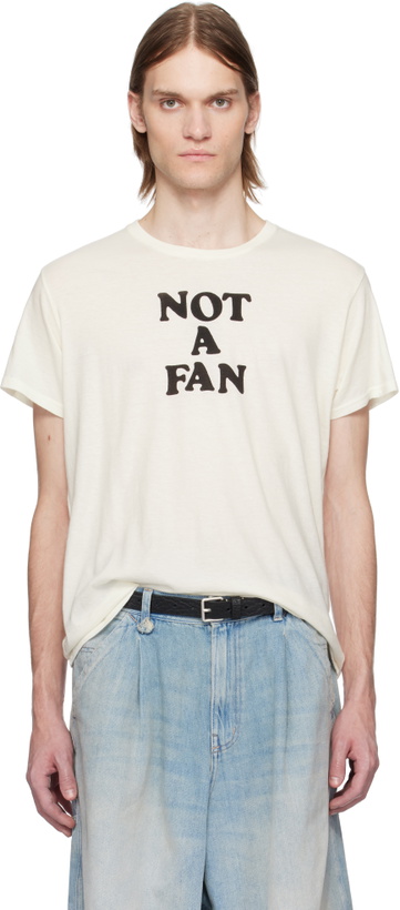 Photo: R13 Off-White 'Not A Fan' Boy T-shirt