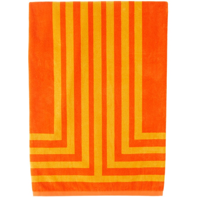 Photo: Lateral Objects Orange and Yellow Arc Towel