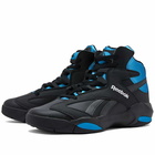 Reebok Men's Shaq Attaq Sneakers in Core Black/Azure/White