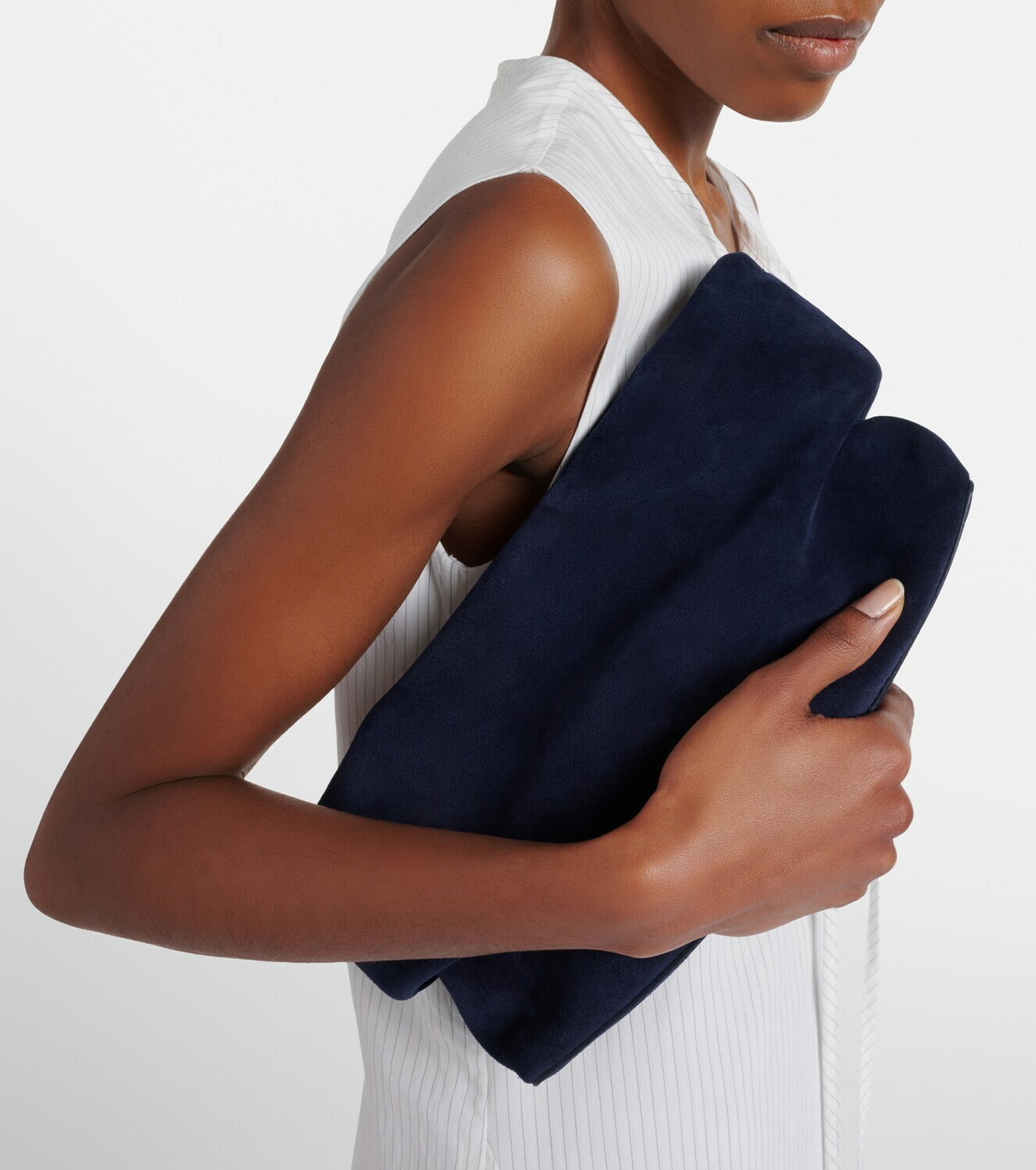 Aesther Ekme Nina Small suede clutch