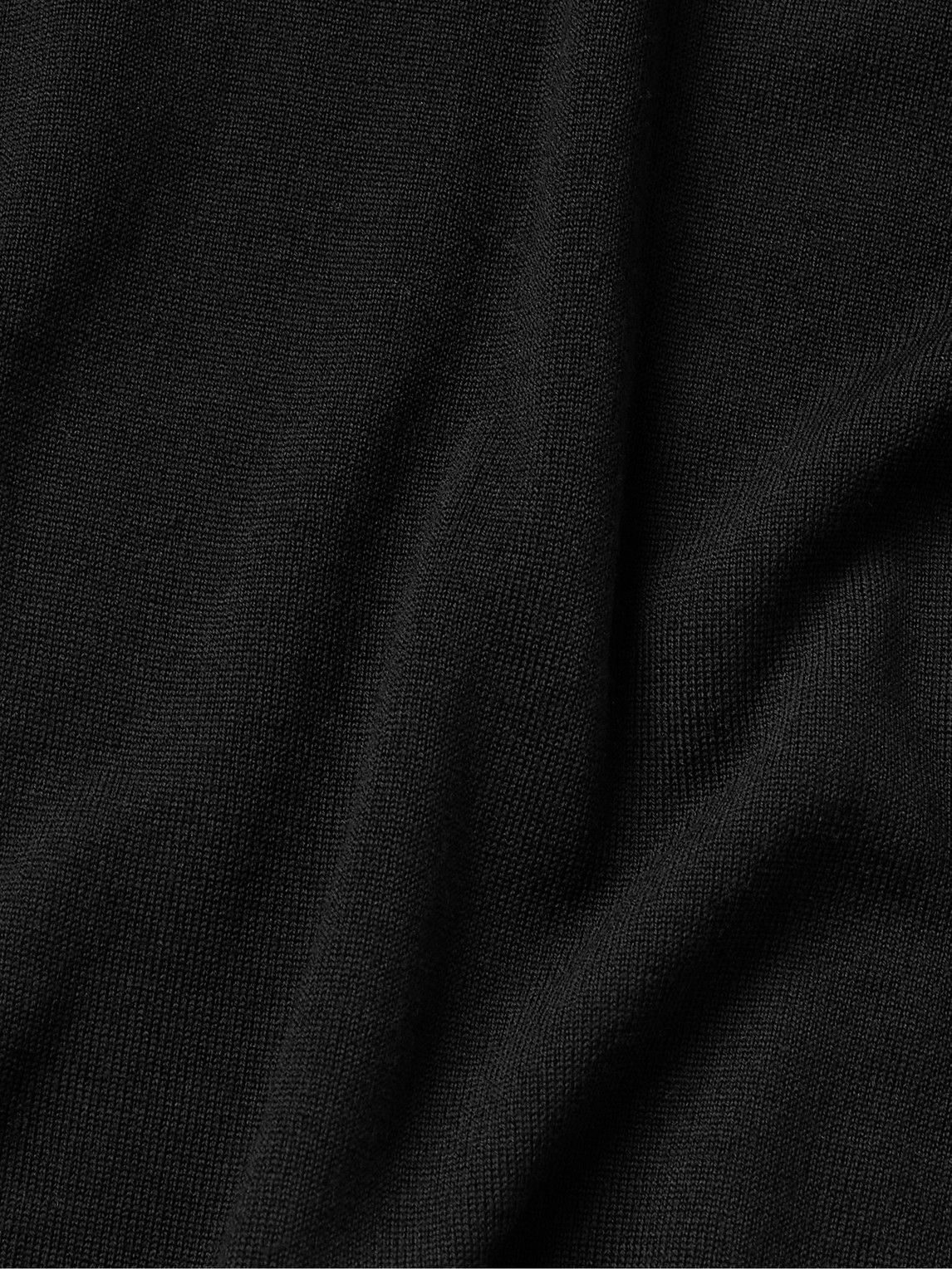 Canali - Slim-Fit Merino Wool Rollneck Sweater - Black