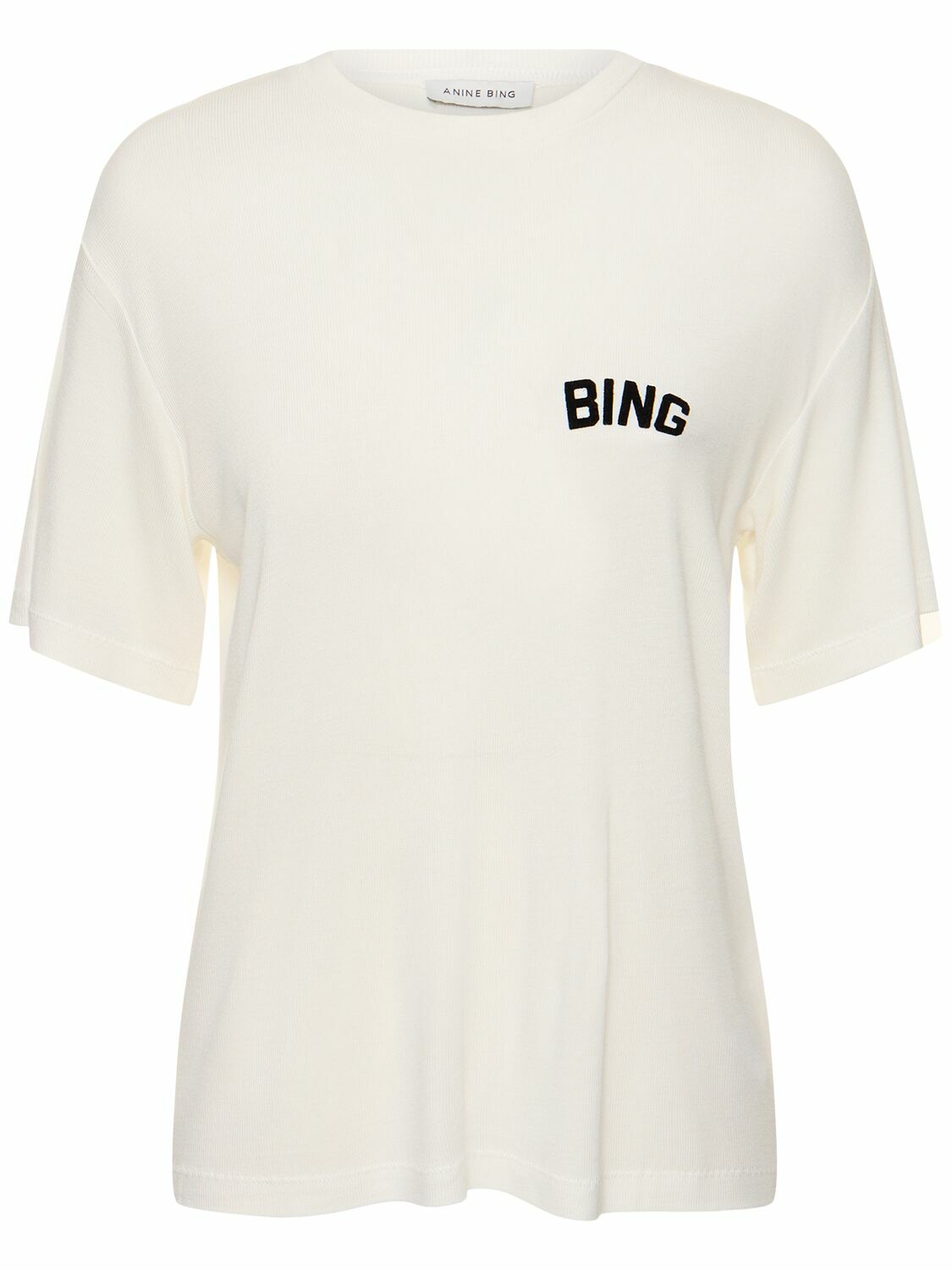 ANINE BING - Louis Hollywood Viscose T-shirt ANINE BING
