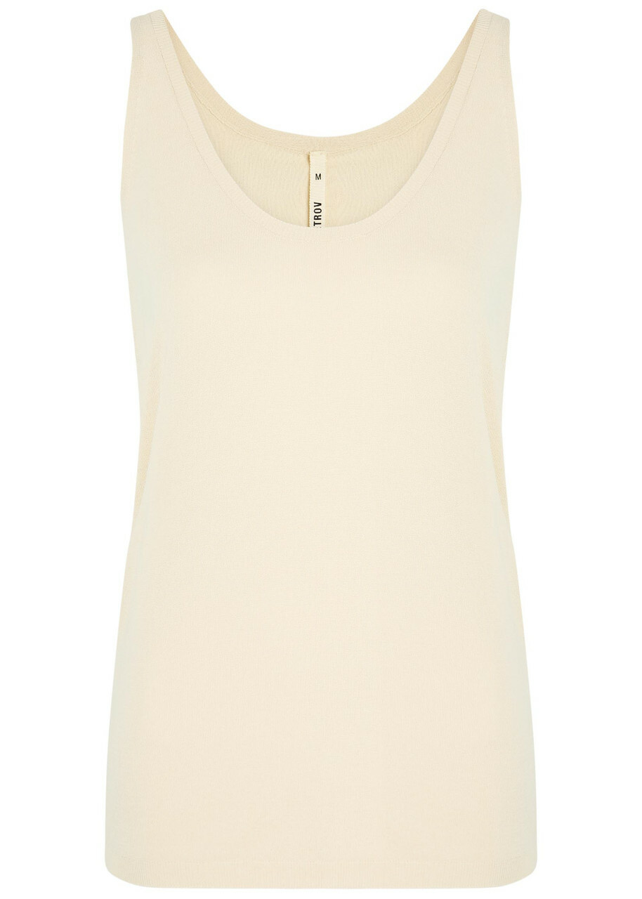 Petar Petrov Fine-knit Tank top Off White