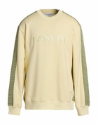 Lanvin Mens Sweatshirt Pastel in Yellow