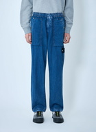 Stone Island Elasticated Denim Cargo Trousers