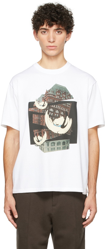 Photo: Undercover White Graphic T-Shirt