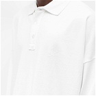 A.P.C. Men's x JW Anderson Murray Oversized Pique Polo Shirt in Off White